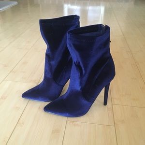 Blue Velvet Booties 💙